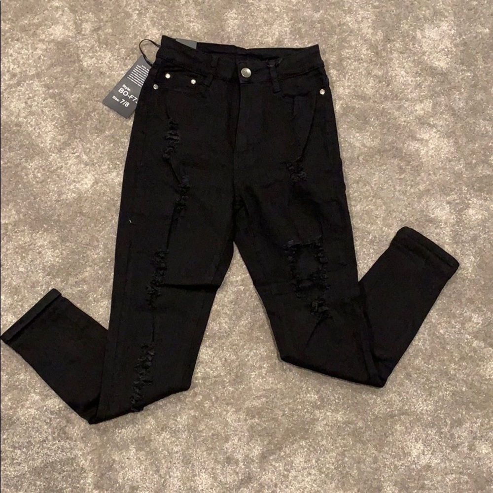 Black High Rise Jeans